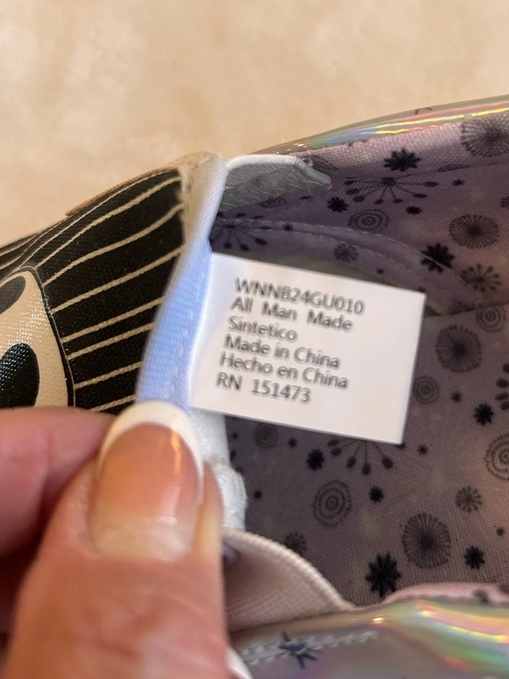 NWT Disney Nightmare Before Christmas Jack & Sally Slip-On Shoes Size 7.5